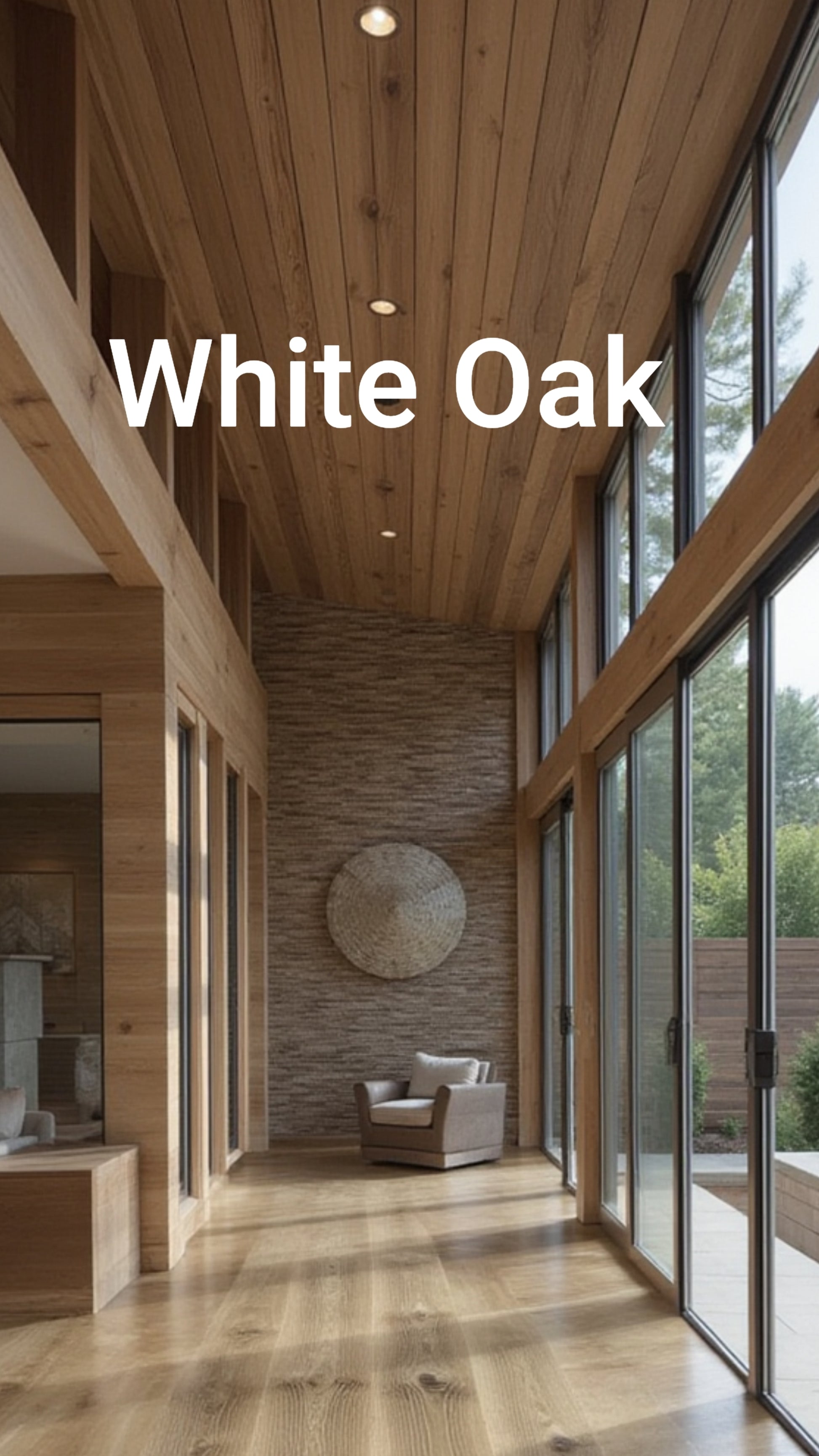Solid White Oak decking — thermally modified with just heat and steam, no toxins, 100% real wood