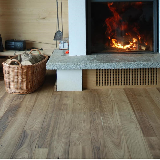 Waterproof Cypress flooring — real solid wood for concrete, basements, bathrooms, and wet areas. Thermally modified, 100% green, built to last.